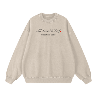 Snow Washed Oversized Sweatshirt