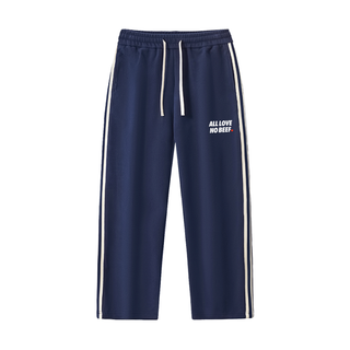 Contrast Side-Stripe Straight-Leg  Pants